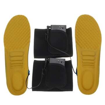 Electric Heating Insole Winter Shoe Insoles Heater Foot Warmer Pads Warming Set (COLOR.: YELLOW)