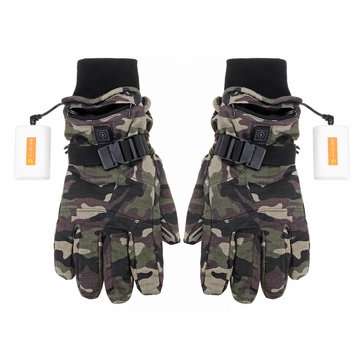 Electric Motorcycle Gloves Heater Finger Hand Warmer Rechargeable