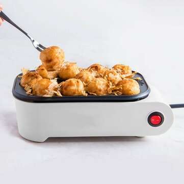Electric Takoyaki Grill Pan 12 Hole Home Octopus Meat Ball Maker Plate 220V 500W