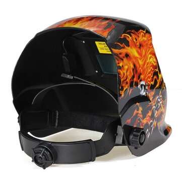Electrical Welding Helmet Solar Energy Automatic Darkening Skull Mask