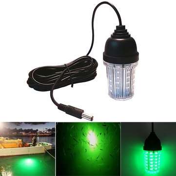 Enusic 12V-24V 10W Fishing Light LED Underwater Lure Finder Lamp Waterproof Att... (COLOR.: BLUE)