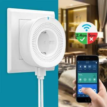 Enterbon Smart Socket 2.4GHz Wifi APP Remote Control 2 * USB Output Smart Socket W... (COLOR: WHITE)