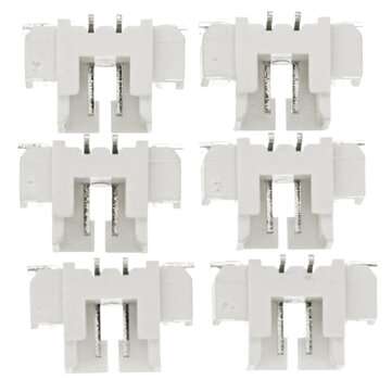 Excellway 50 Pcs Wire to Board Connectors Housing Wire Connector Terminal WAFER T... (PIN NUM: 2PIN)