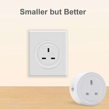 EWelink Tuya ZB UK Plug Smart Socket Mini Switch Voice Control Plug Works with Alexa Google Home