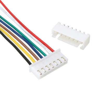 Excellway 10 Sets Mini Micro JST XH2.54mm 7 Pin Connector Plug Socket Wire Cable 150mm
