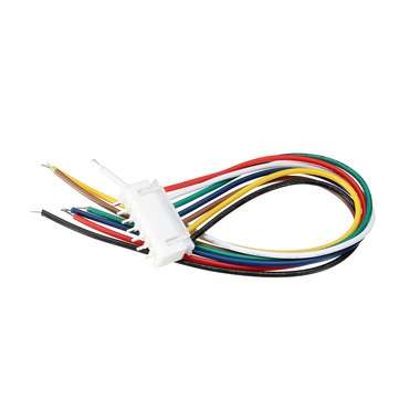 Excellway 10 Sets Mini Micro JST XH2.54mm 7 Pin Connector Plug Socket Wire Cable 150mm