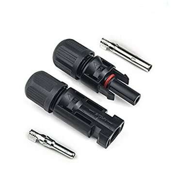 Excellway 5 Pairs PV Solar Panel Cable MC4 Connectors Male & Female Waterproof IP67 for Photovolta