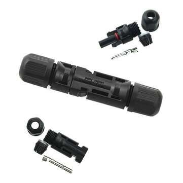Excellway 5 Pairs PV Solar Panel Cable MC4 Connectors Male & Female Waterproof IP67 for Photovolta