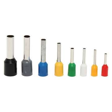 Excellway CT04 400Pcs Wire Copper Crimp Connector Insulated Cord Pin End Terminal