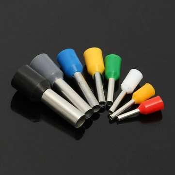 Excellway CT04 400Pcs Wire Copper Crimp Connector Insulated Cord Pin End Terminal