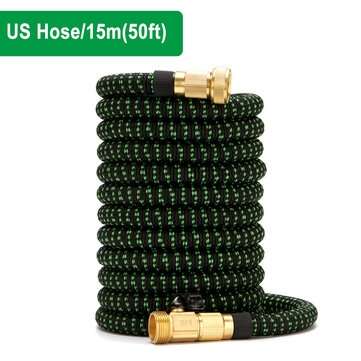 Expandable Garden EU/US Hose Durable Flexible Lightweight Water Hose Spray (TYPE: 2)