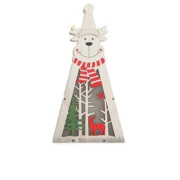 Festival Wooden LED Christmas Light Display Ornament for Christmas Home Table Decor... (STYLE: DEER)