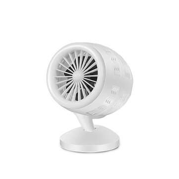FCSY-380 USB Creative Hawkeye Turbo Fan Mini Fan Double-blade Fan Air Cooler Two ... (COLOR.: WHITE)