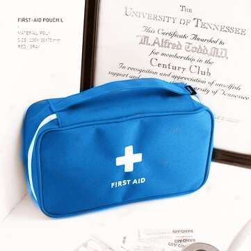 First Aid Kit Travel Sorage Bag Waterproof Emergency Bag Outdoor Lifesaving Bag Fi... (COLOR.: BLUE)