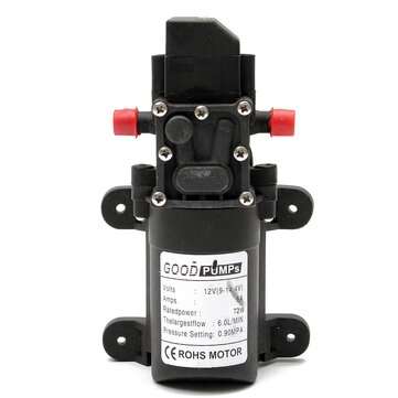 FL-3308 130PSI 6L/Min Water High Pressure Diaphragm Pump Caravan Boat DC12V (TYPE: 1)