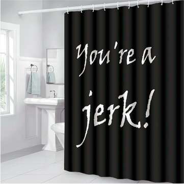 Flannel Fabric Waterproof Shower Curtain Non-Slip Bathroom Bath Ma... (MAT PACKAGE: 1*SHOWERCURTAIN)