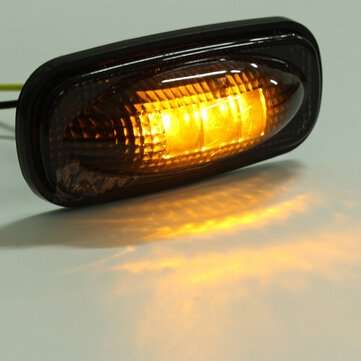 For Ford F350 F450 LED Fender Bed Side Marker Lights Lamps Smoke Lens (COLOR.: YELLOW)