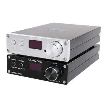FX-Audio D802C PRO Wireless bluetooth 4.2 Support NFC USB AUX Optic... (ADAPTOR: AU | COLOR.: BLACK)