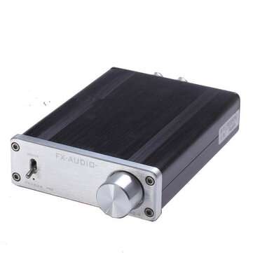 FX-Audio FX-502A 50Wx2  TA2024 TA2021 HIFI Power Digital Amplifier (ADAPTOR: US | COLOR.: SILVERA)
