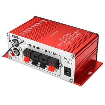 G8 12V Car Audio Stereo Power HIFI Amplifier bluetooth FM Radio 2CH 200W Support FM AUX SD U disk