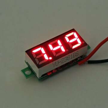 Geekcreit 0.28 Inch 2.5V-30V Mini Digital Volt Meter Voltage Teste... (QUANTITY: 1PC | COLOR: RED)