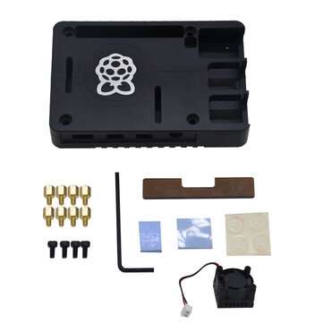 GeekStyle V5 Upgraded Aluminum Alloy Case Super Thin With Cooling Fan & Heatsink fo... (COLOR: BLUE)