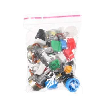 Parts Package Kit + 3.3V/5V Power Module+MB-102 830 Points Breadboard +65 Flexible Cables+ J
