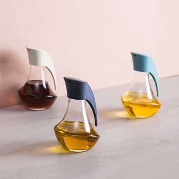 Glass Leakproof Oil Bottle Soy Sauce Vinegar Cans Oiler Condiment Container for Kit... (COLOR: BLUE)