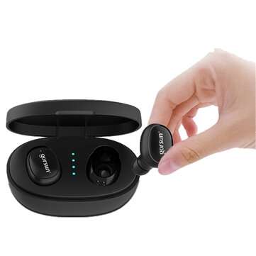 GORSUN V8 TWS bluetooth 5.0 Earphone HiFi Stereo Touch Control Portable Headphone... (COLOR.: BLACK)