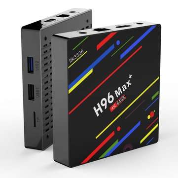 H96 Max Plus RK3328 4GB RAM 64GB ROM Android 8.1 USB3.0 5G WIFI TV Box Support HD N... (ADAPTOR: UK)