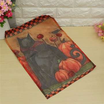 Halloween Party Home Decoration Black Cat Pumpkin Flag Toys For Kids Children Gift
