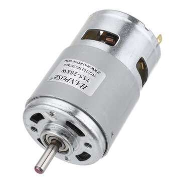 HANPOSE 775 Motor DC 12V 24V 80W 150W 288W DC Motor Large Torque High Power ... (SIZE: 150W15000RPM)