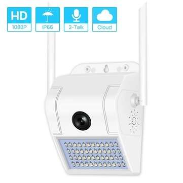 HD1080P Wifi Camera Wall Street Lamp Wireless Outdoor Camera Wide Angle Dual Light... (PLUG: EUPLUG)