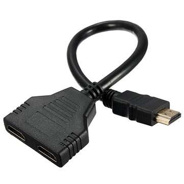HD Male to 2 HD Female 1 in 2 out Splitter Adapter Connector Cable