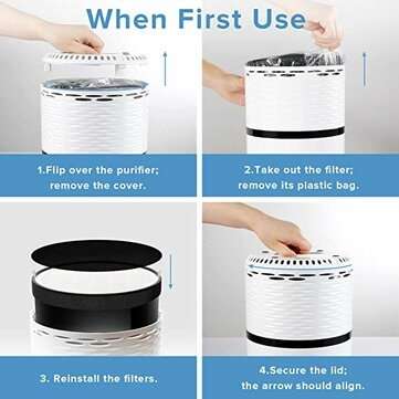 HEPA Filter Replacement Compatible with Levoit LV-H132 Air Purifier Replacement Filter