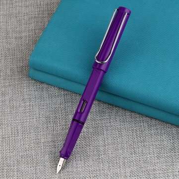 Hero 359 Fountain Pen EF F Nib Calligraphy Correction Writing P... (SIZE 3: 0.38MM | COLOR.: PURPLE)
