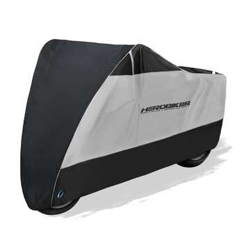 HEROBIKER Bike Motorcycle Cover Reflective Waterproof Dustproof UV Su... (SIZE: 4XL | COLOR: SILVER)