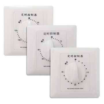High Power Pump Motor Time Switch Countdown 30/60/120 Min 86 Panel AC 220V 10A (TYPE: A)