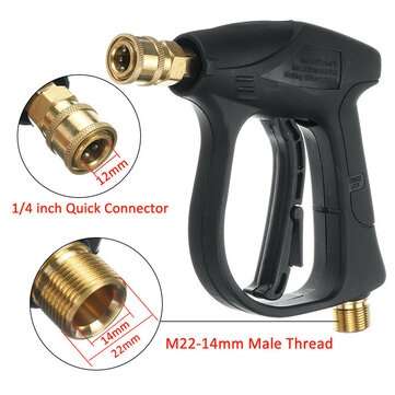 High Pressure Washer Handle Water Jet 3000 PSI Car Clean 5 Types Nozzles (SIZE: 1#)