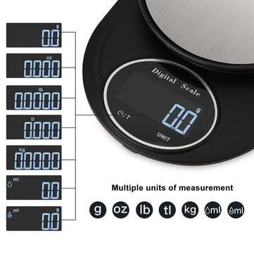 High-precision 5KG/0.1g Digital Scale Baked Food Scales Multi-function Small Scales Kitchen Scales