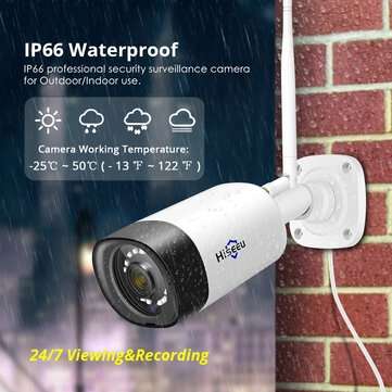 Hiseeu TZ-HB312 HD 3MP Wireless Outdoor Security Camera Weatherproof Bullet IP WiFi Outdoor Camera f