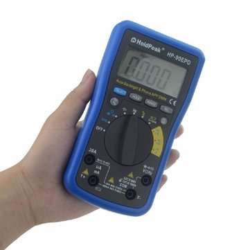 HoldPeak HP-90EPD Mobile APP 4000 Counts True RMS Multimeter Auto Range AC DC Voltage Current Resist