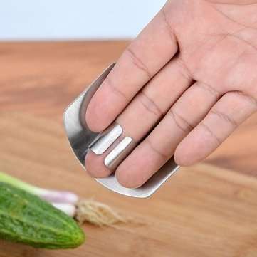 Honana 1Pc  Kitchen Tools Stainless Steel Finger Hand Protector Finger Hand Guard Glove