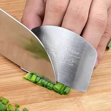 Honana 1Pc  Kitchen Tools Stainless Steel Finger Hand Protector Finger Hand Guard Glove