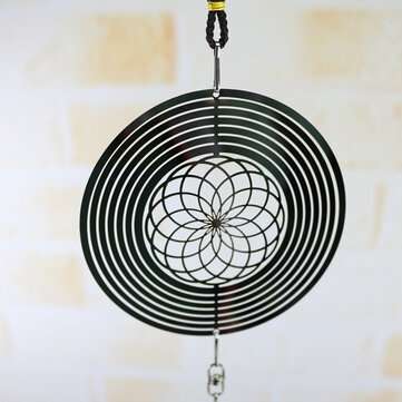 Home Wind Chime Hanging Ornament Spinner Spiral Rotating Crystal Ball Yard Decor (TYPE: TYPEA)