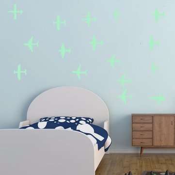 Honana DX-129 12PCS 7x8cm Fluorescent Glow Fighter Wall Sticker