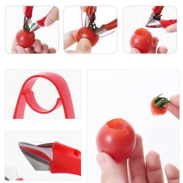 Honana KT-276 Creative Tomatoes Stainless Steel Cutter Core Separator Device Kitchen Tools Seed Remo