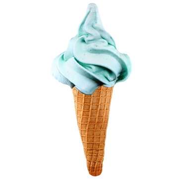 Honana PT-624 PP Cotton Creative 3D Squishy Ice Cream Shape Throw Pillows Sofa Hom... (COLOR.: BLUE)