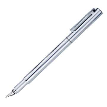 HongDian HD516 Metal Stainless Steel Fountain Pen Fine Nib 0.5mm Bright Silver Exce... (TYPE: 0.5MM)