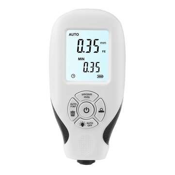 HW300 Digital Thickness Gauge Meter Ultrasonic Film Mini Car Coating Measuring To... (COLOR.: WHITE)